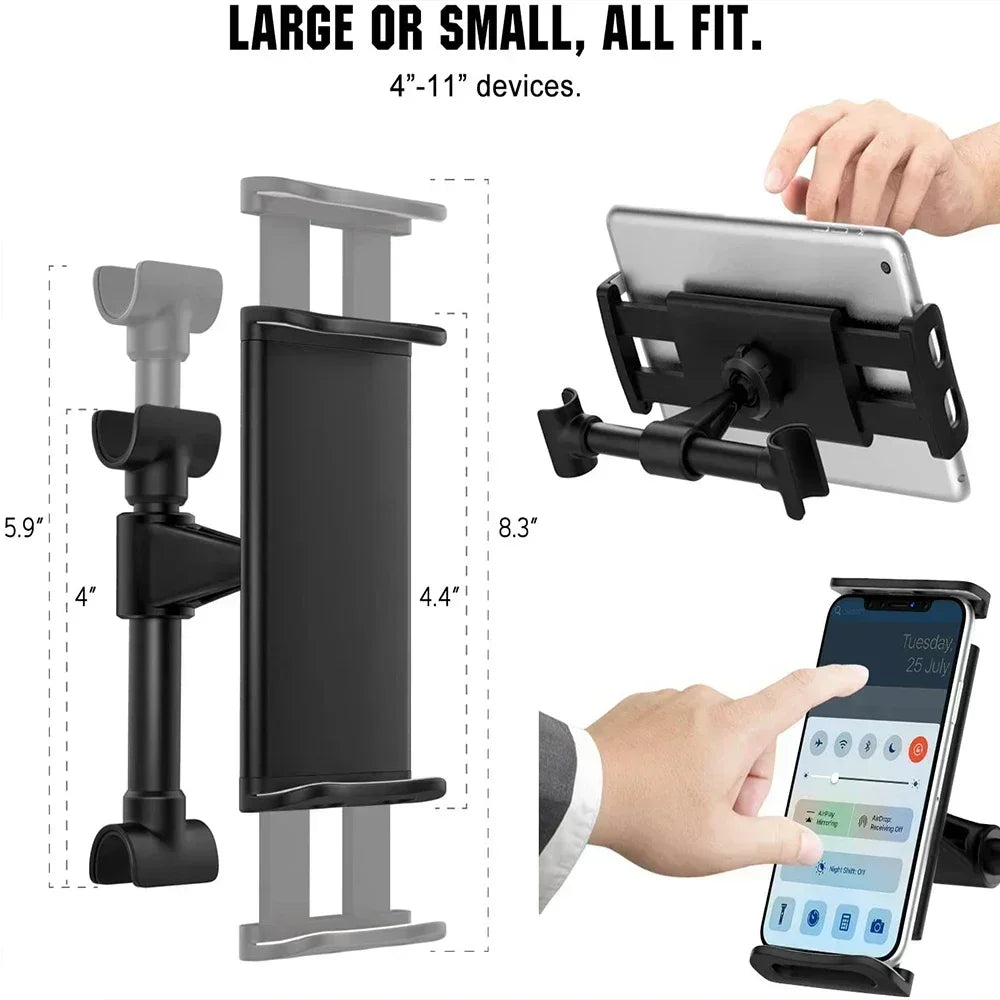 Car Seat Back Phone & Tablet Holder – 360° Rotating