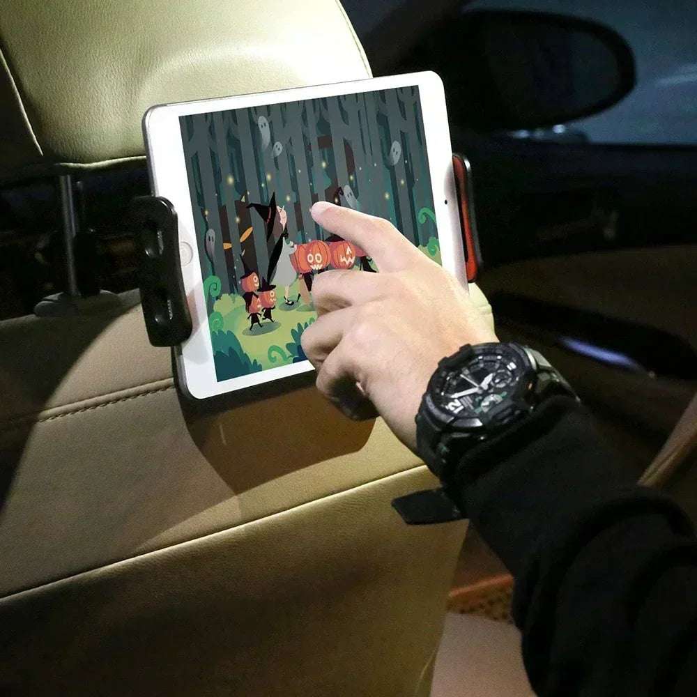 Car Seat Back Phone & Tablet Holder – 360° Rotating