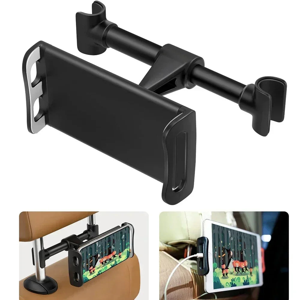 Car Seat Back Phone & Tablet Holder – 360° Rotating