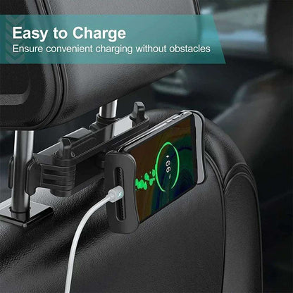 Car Seat Back Phone & Tablet Holder – 360° Rotating